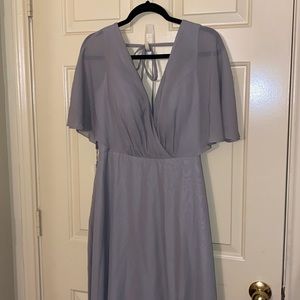 JJ's House Silver Bridesmaid Dress
